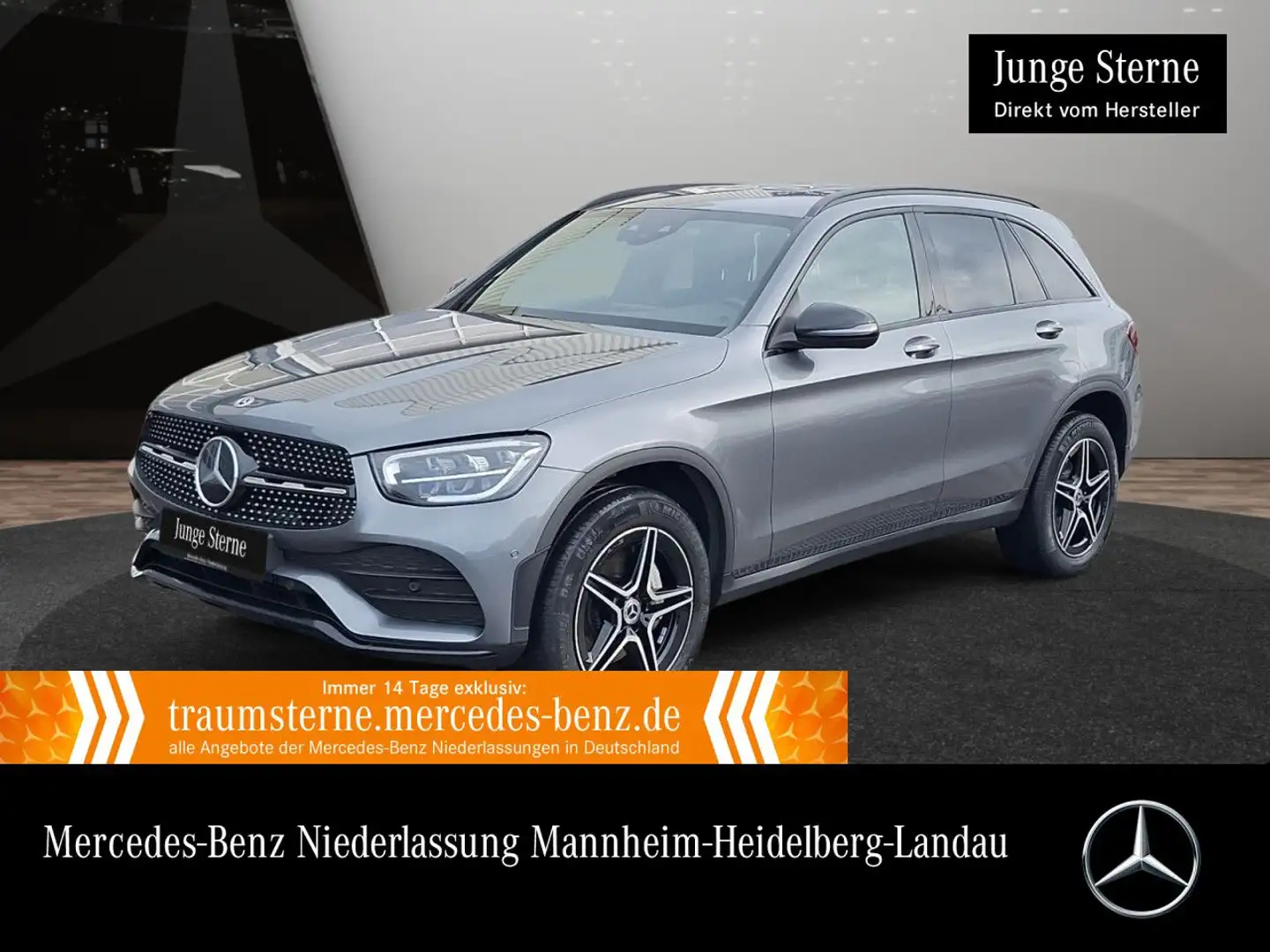 Mercedes-Benz GLC 300 de 4M AMG+NIGHT+AHK+LED+FAHRASS+KAMERA+9G Grau - 1