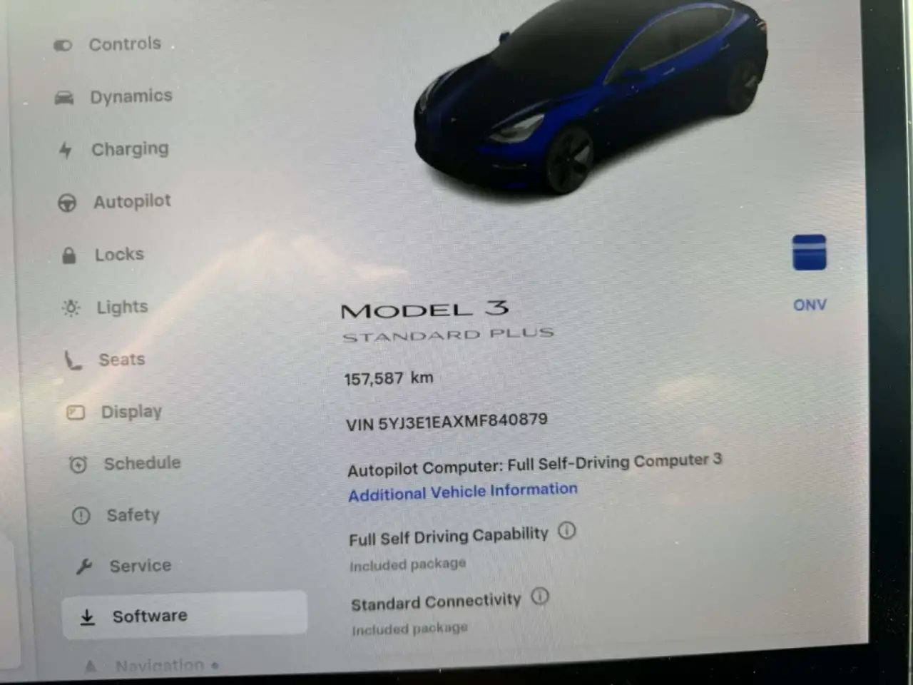 Tesla Model 3 снимка Tesla Model 3