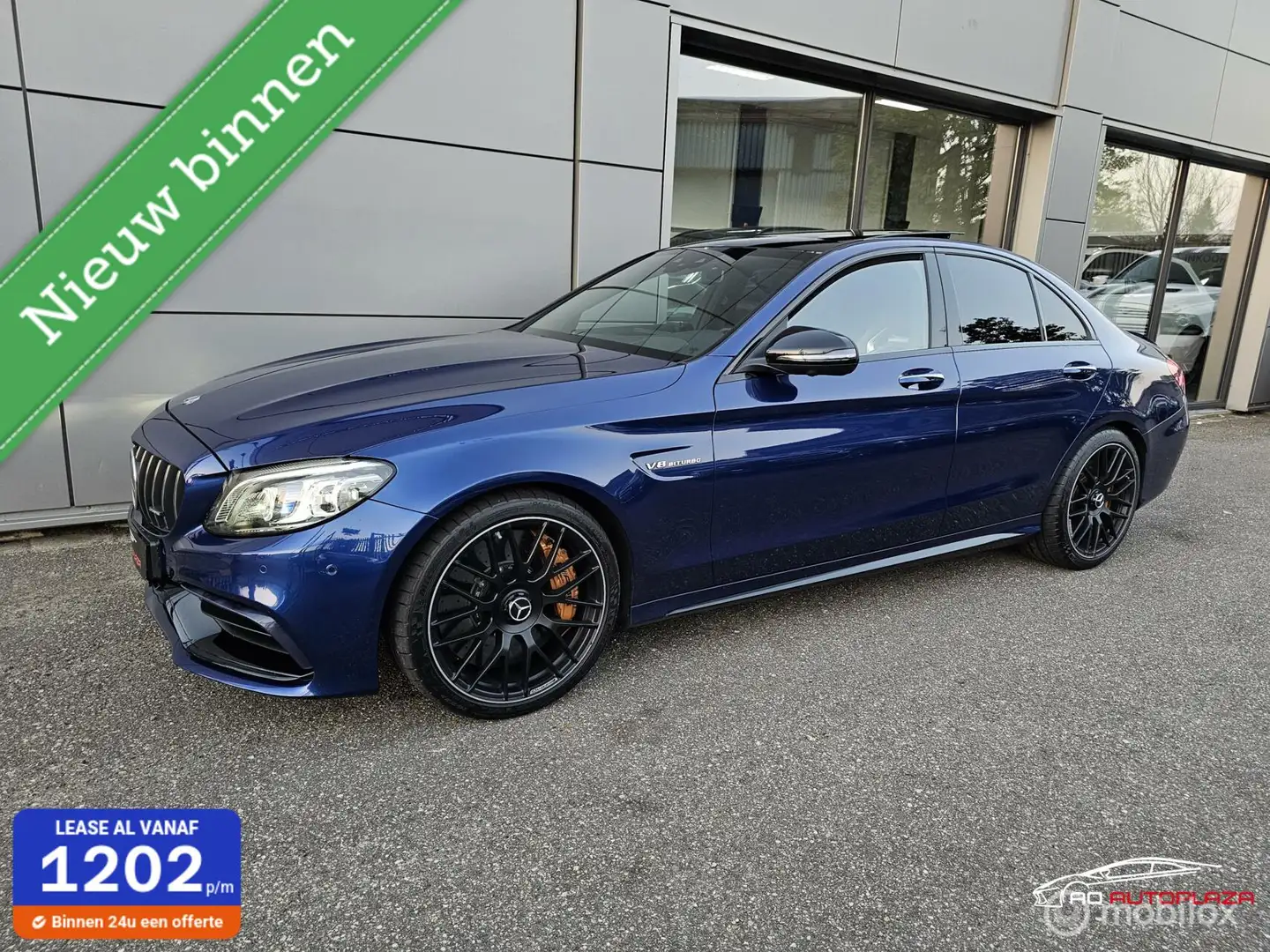 Mercedes-Benz C 63 AMG S Facelift Keramisch/Panorama/Kuipstoelen/Carbon Blauw - 1