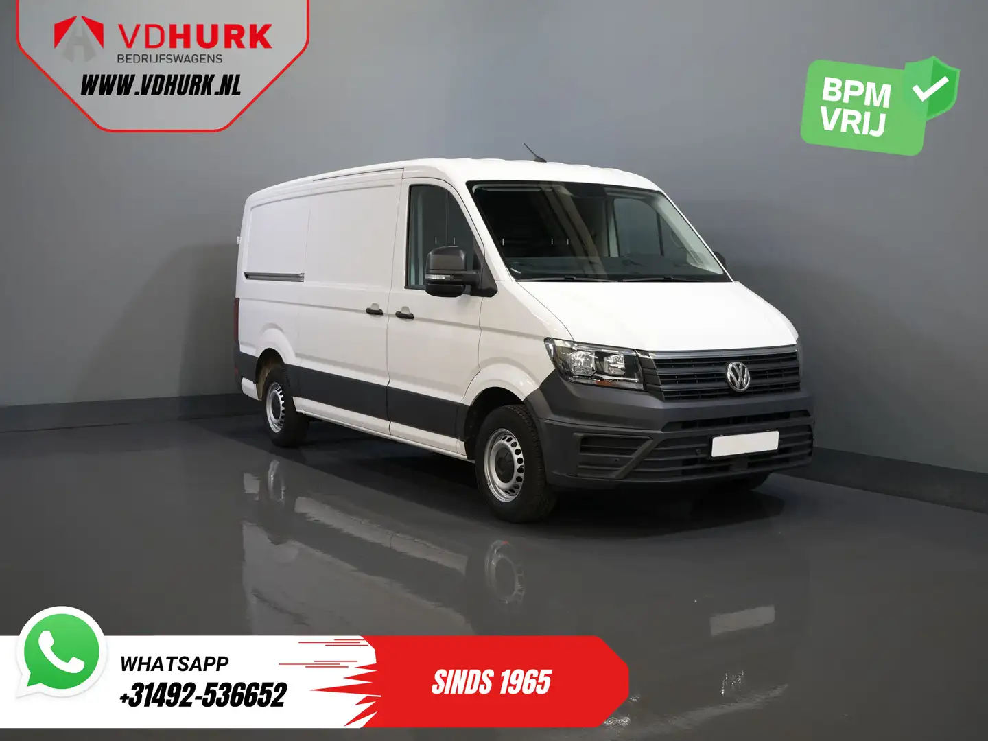 Volkswagen Crafter 35 2.0 TDI L3H2 BPM VRIJ! Airco/ PDC/ Bluetooth/ B Blanc - 1