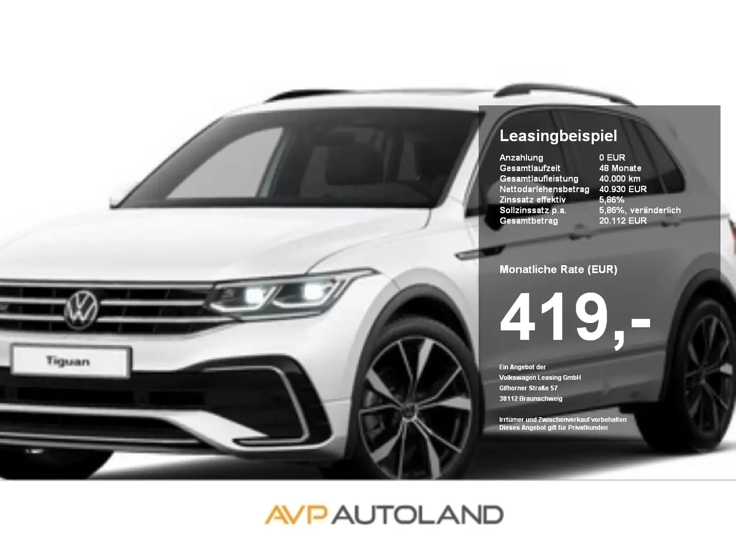 Volkswagen Tiguan 1.5 TSI DSG R-Line | STANDH. | PANO | AHK Weiß - 1