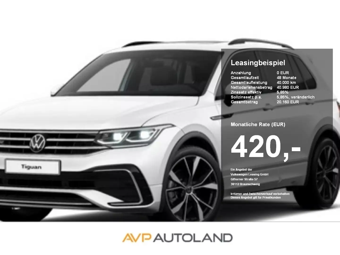 Volkswagen Tiguan 1.5 TSI DSG R-Line | STANDH. | PANO | AHK Weiß - 1