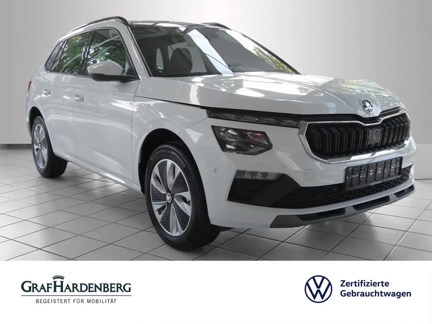 Skoda Kamiq Selection 1.5 TSI DSG Panoramadach Weiß - 1