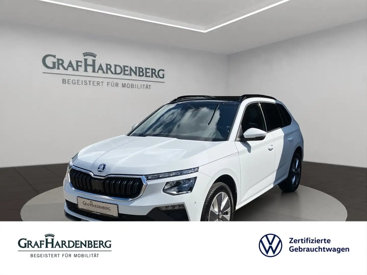 Skoda Kamiq Selection 1.5 TSI DSG Panoramadach Weiß - 1
