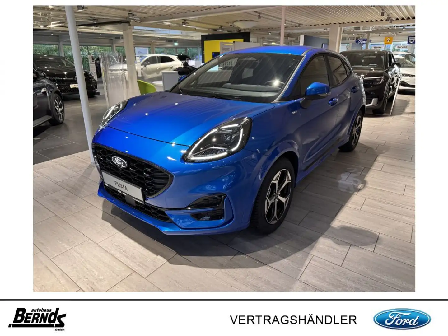 Ford Puma 1.0 EcoBoost Hybrid ST-LINE KLIMA R-KAM LED Blau - 1
