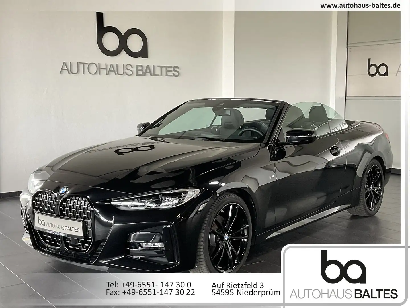 BMW 420 420i Cabrio M Sport 19/Open-Air/ACC/Park/LCPlus Schwarz - 1