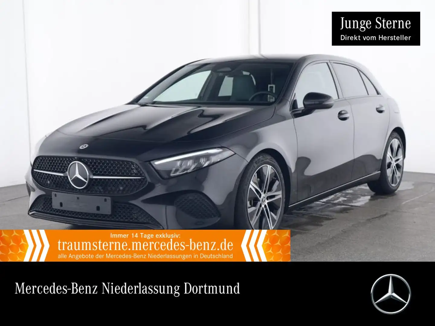 Mercedes-Benz A 200 d PROGRESSIVE+NIGHT+LED+KAMERA+TOTW+8G Zwart - 1