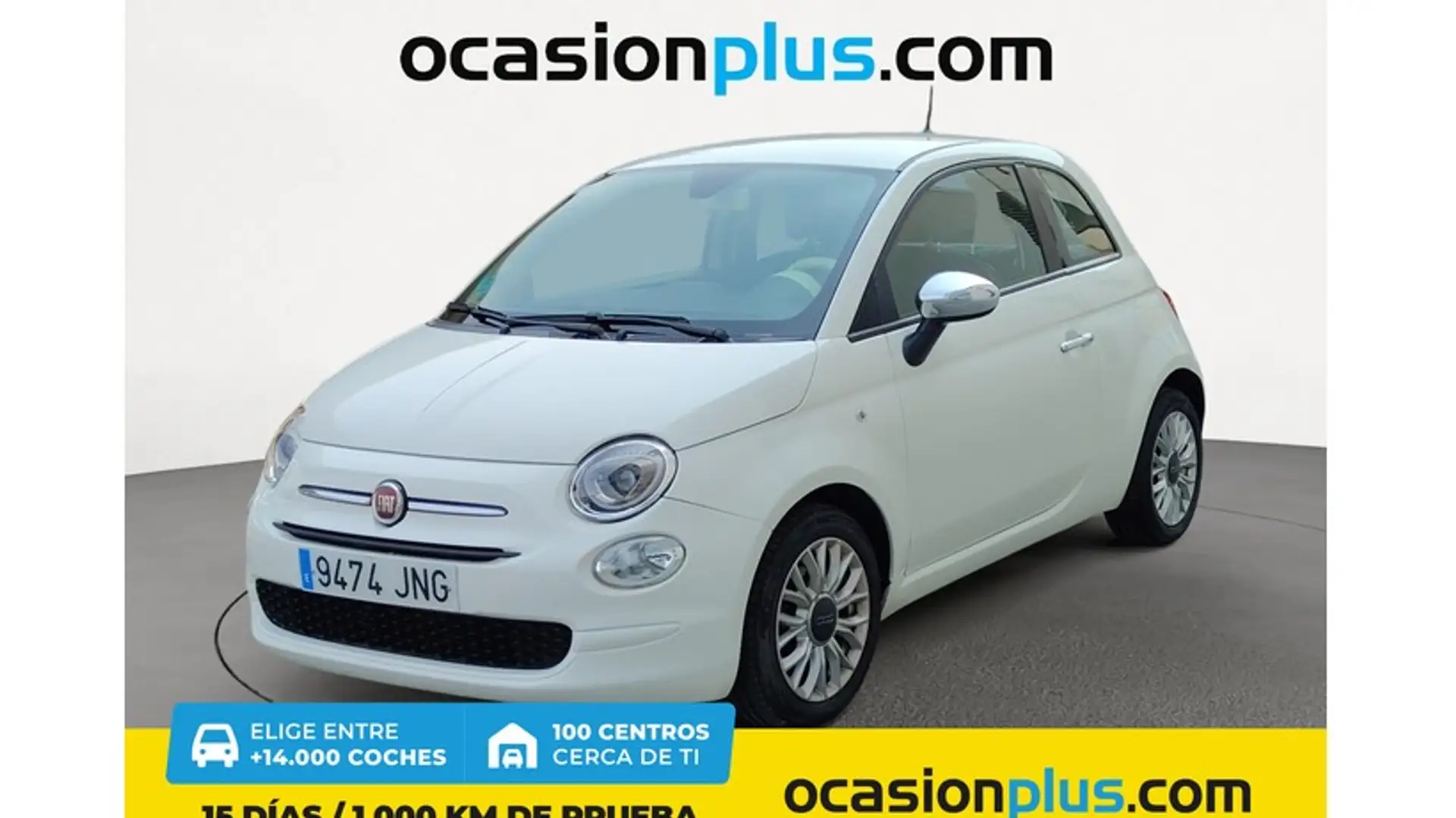 Fiat 500 1.2 Pop Blanc - 1