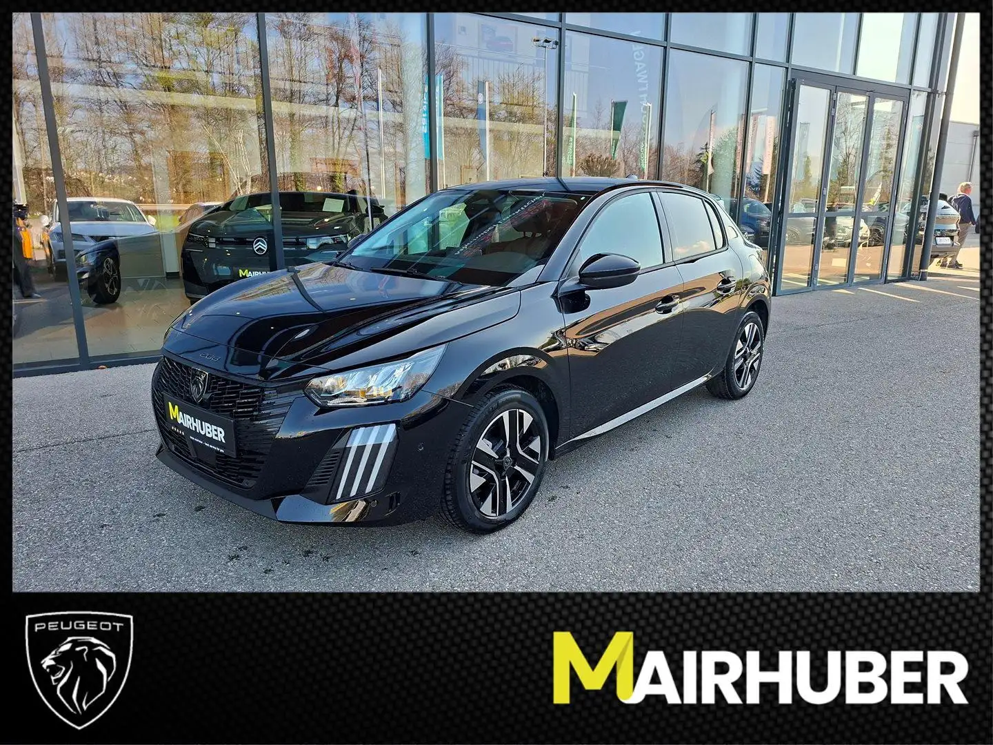 Peugeot 208 Hybrid 100 e-DCS6 Allure Schwarz - 1
