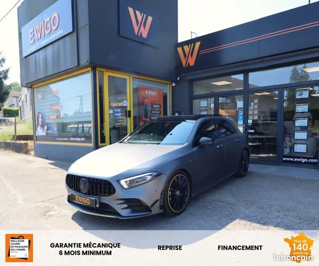 Mercedes-Benz A 180 Mercedes 1.5 180 D 115 CH EDITION ONE 7G-DCT BVA + Gris - 1