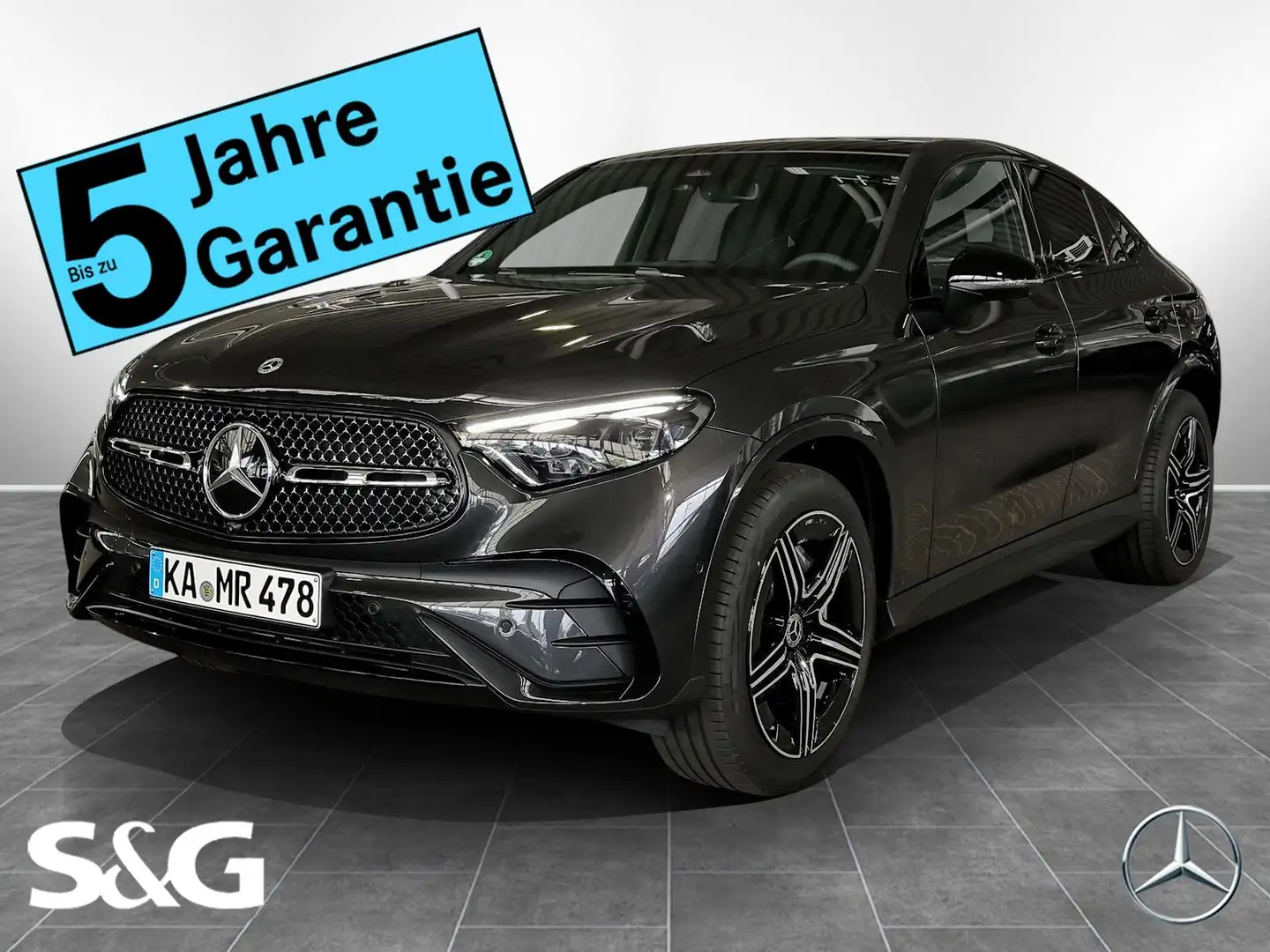 Mercedes-Benz GLC 220 d 4M Coupé AMG MBUX+DIG-LED+360°+AHK+20 Grau - 1