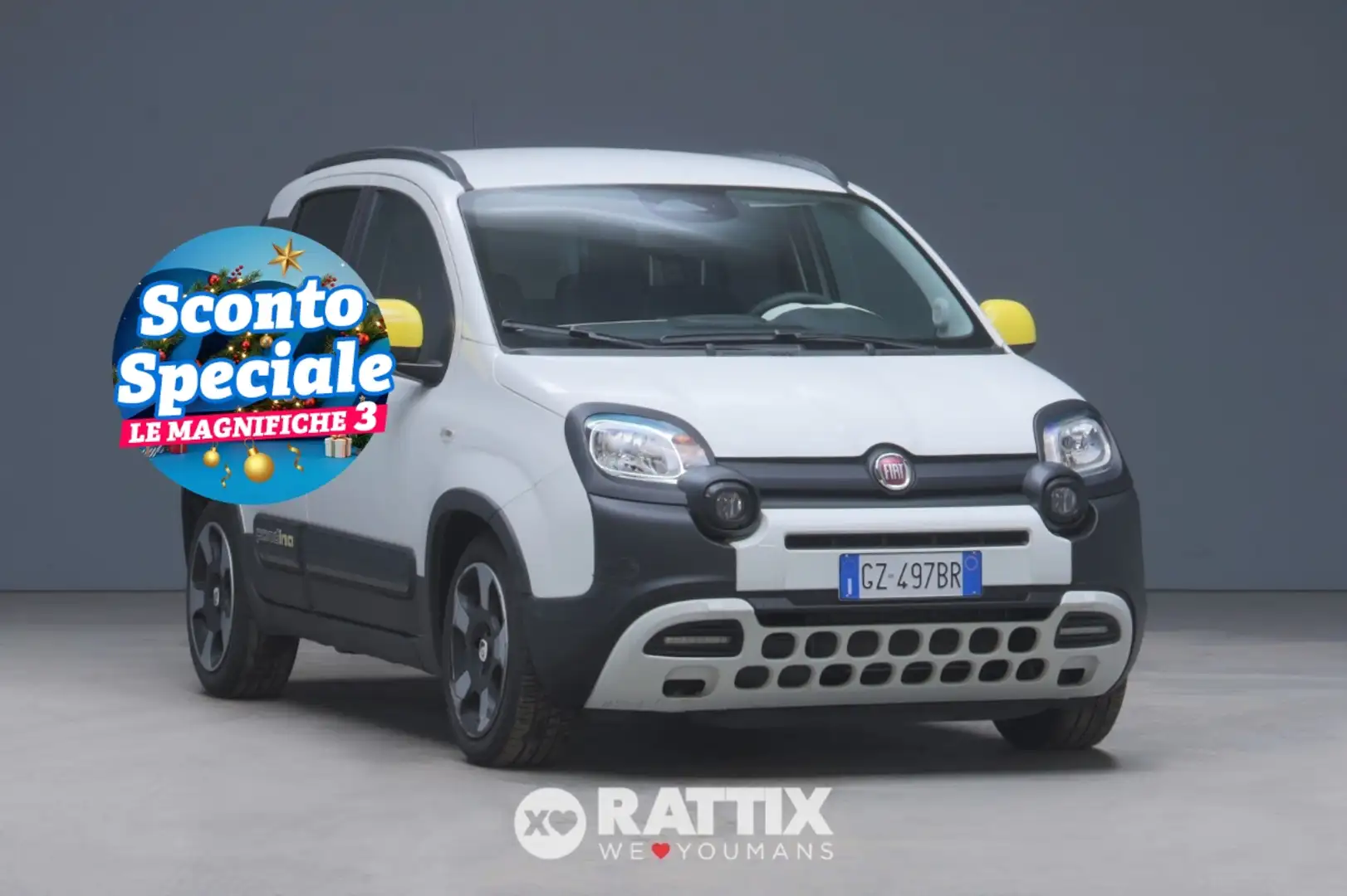 Fiat Panda Pandina 1.0 Firefly Hybrid 70CV Cross Blanc - 1