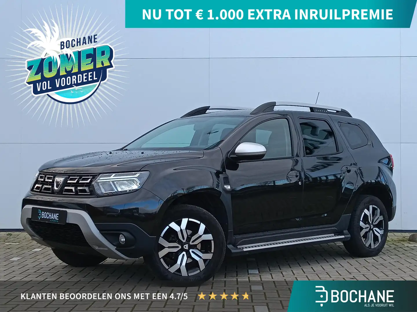 Dacia Duster 1.0 TCe 100 Bi-Fuel Prestige | Leder | 360° Rondom Zwart - 1