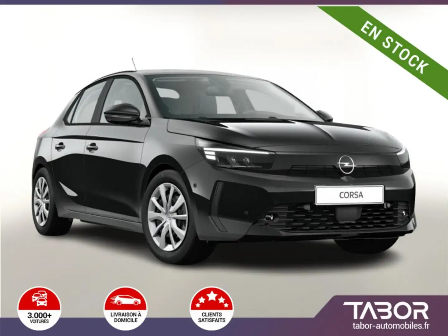 Opel Corsa 1.2 Turbo 100 Aut LED KomfortP Radar Schwarz - 1