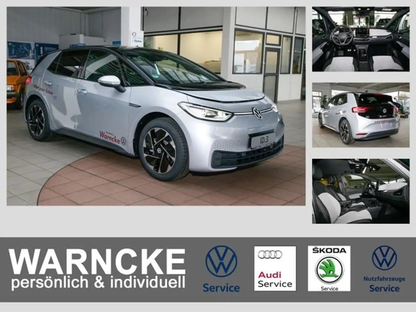 Volkswagen ID.3 Pro Perfomance 62 kWh NAV ACC SHZ PDC RFK L Silber - 1
