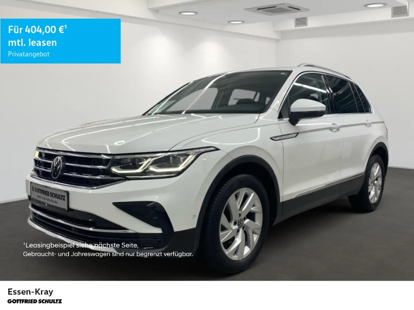 Volkswagen Tiguan Elegance 2.0 TDI DSG LED ACC Pano Kamera Weiß - 1