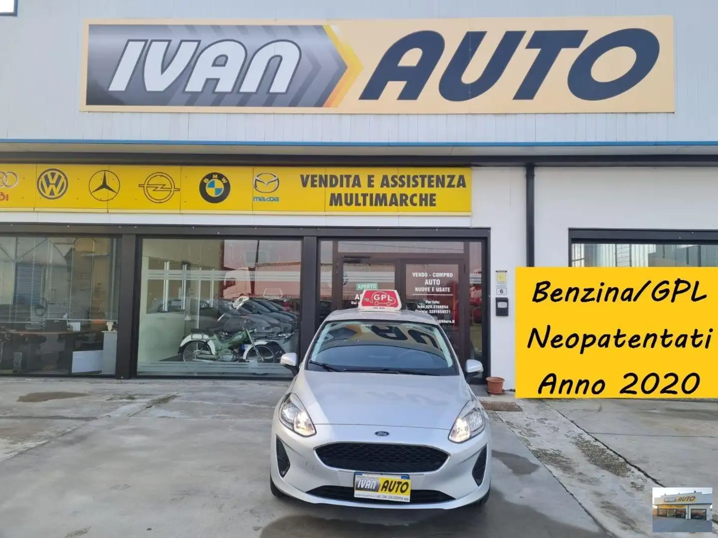 Ford Fiesta BENZINA/GPL-NEOPATENTATI-EURO 6D Argento - 1