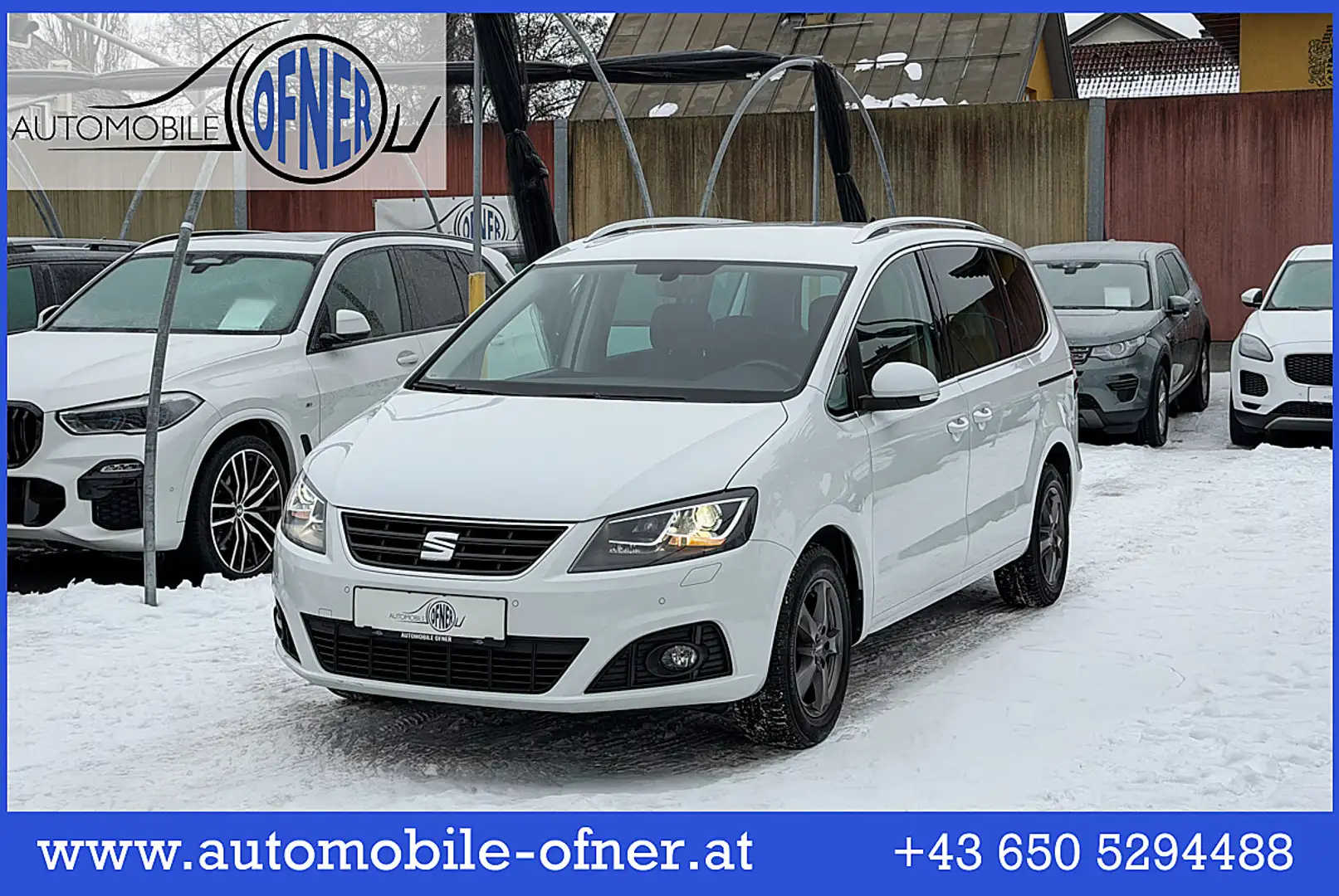SEAT Alhambra Business 2,0 TDI CR DSG AHK 7-Sitze PDC Kamera ... Blanc - 1