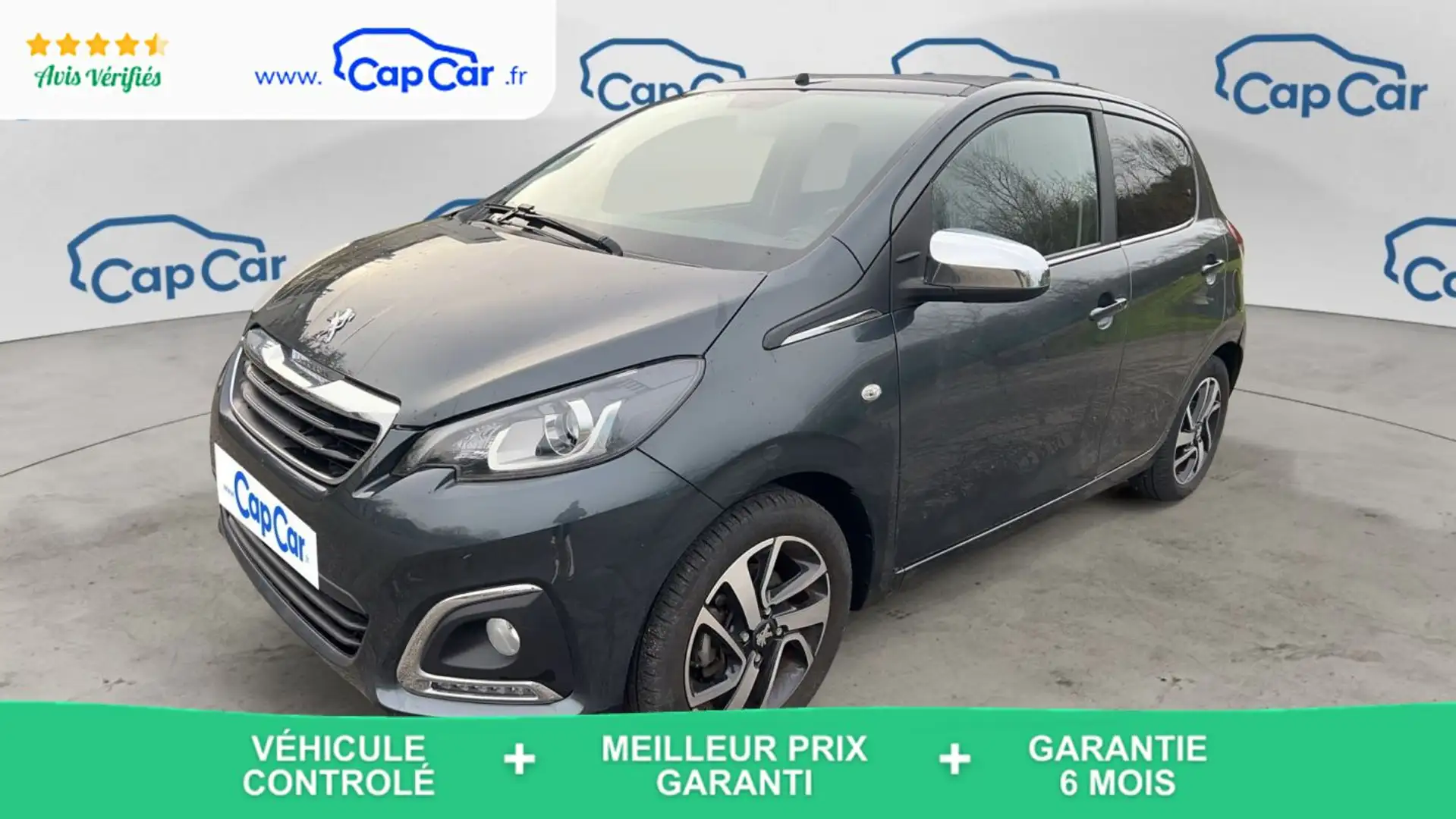Peugeot 108 1.0 VTi 72 Style - Toit ouvrant Noir - 1
