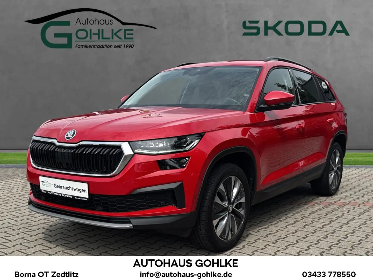 Skoda Kodiaq TOUR 1.5T 110kW DSG*Navi*Matrix-LED*Anhän Klima Rot - 1