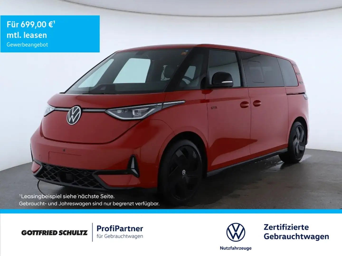 Volkswagen ID. Buzz GTX 4MOTION LWB Panoramadach Rot - 1