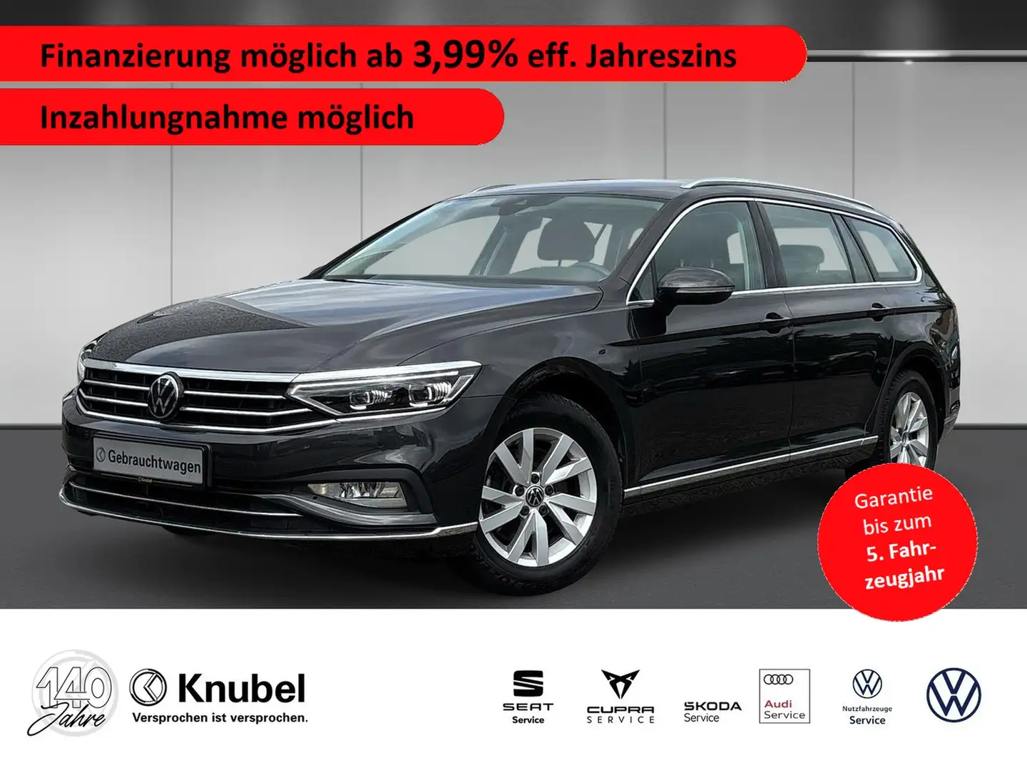 Volkswagen Passat Variant Elegance 2.0 TDI DSG IQ.Light AHK Navi TravelAss. Grau - 1