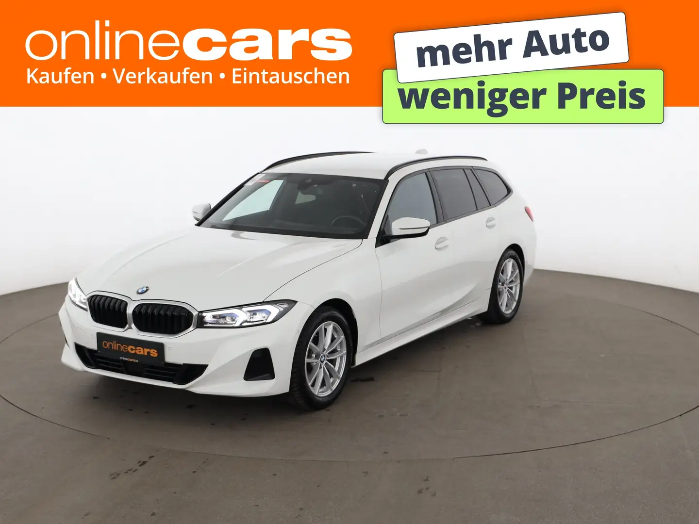 BMW 318 d Touring FACELIFT Aut LED AHK HEAD-UP RADAR Weiß - 1