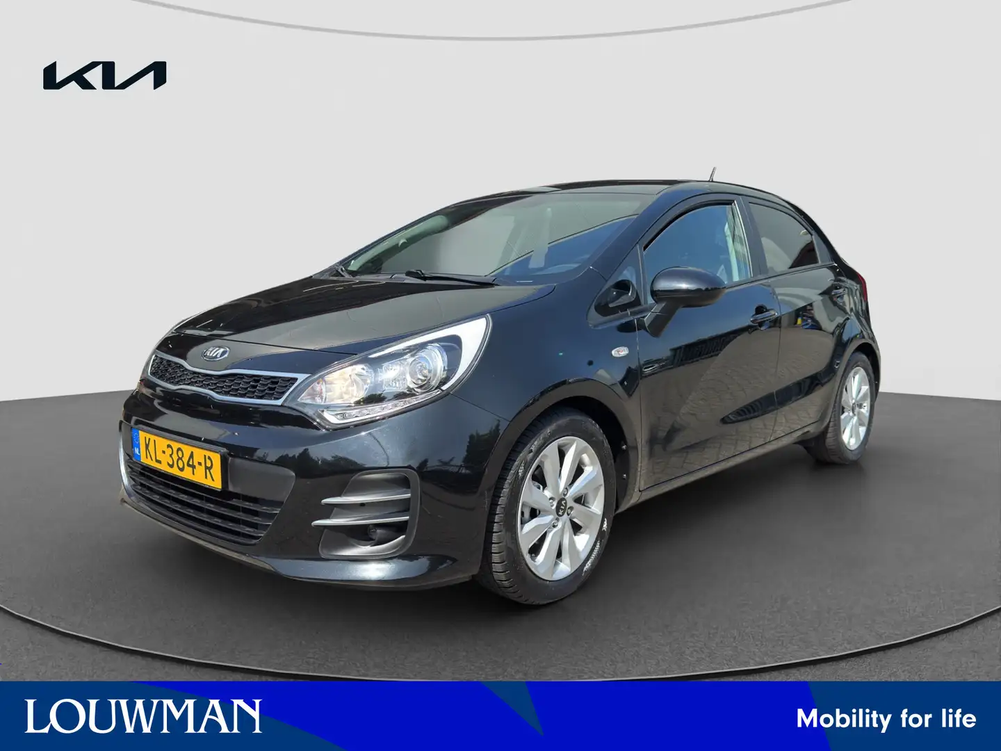 Kia Rio 1.2 CVVT DynamicLine Zwart - 1