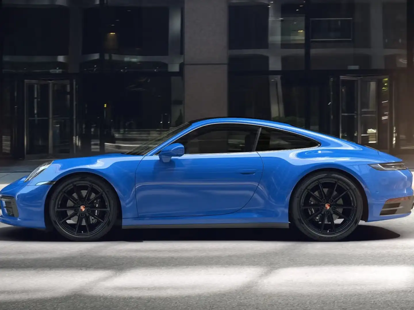 Porsche 992 coupe 3.0 carrera 4s auto Blau - 2