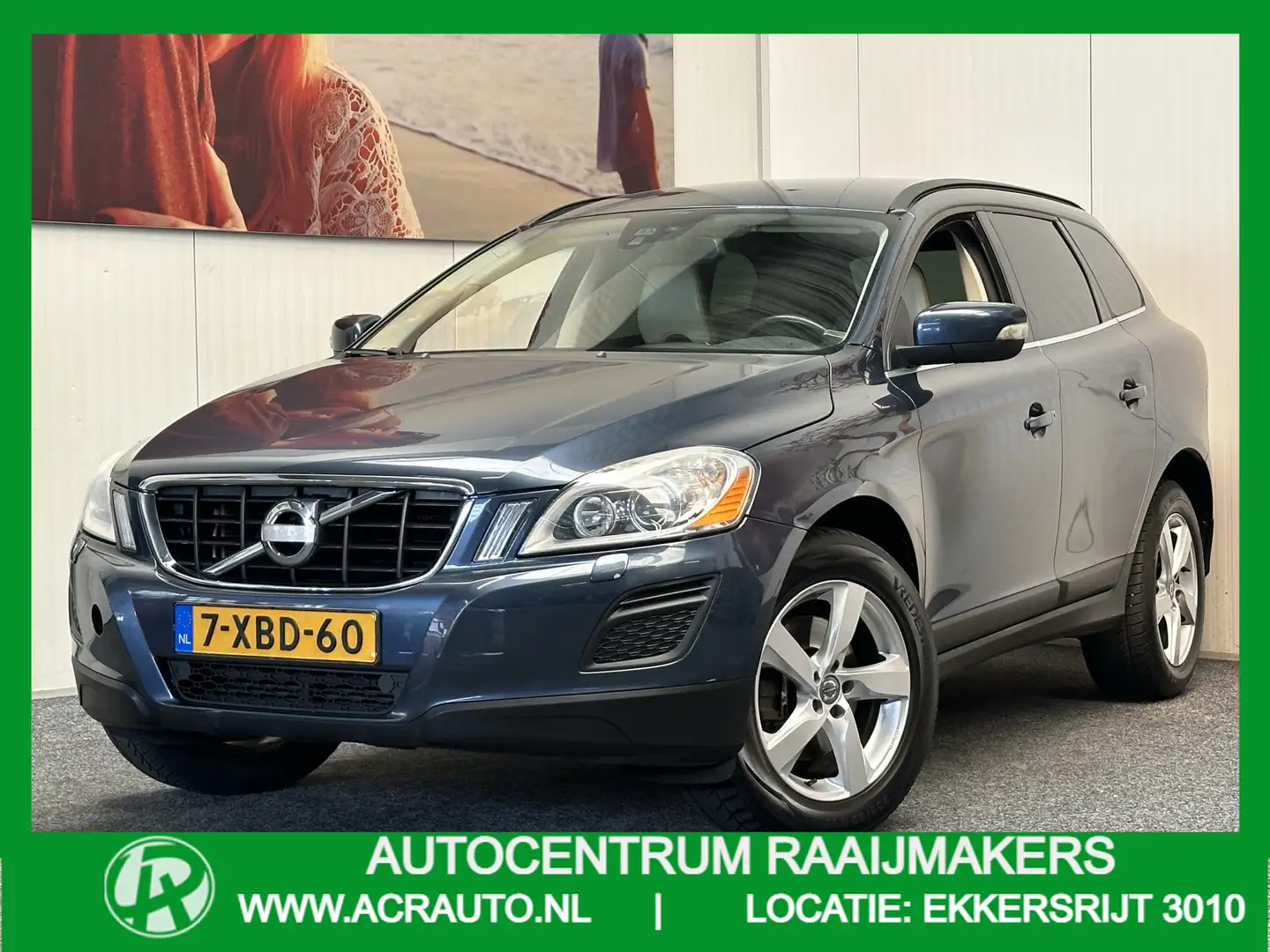 Volvo XC60 2.4D AWD SUMMUM LEDER NAVIGATIE CRUISE CONTROL CLI Blauw - 1