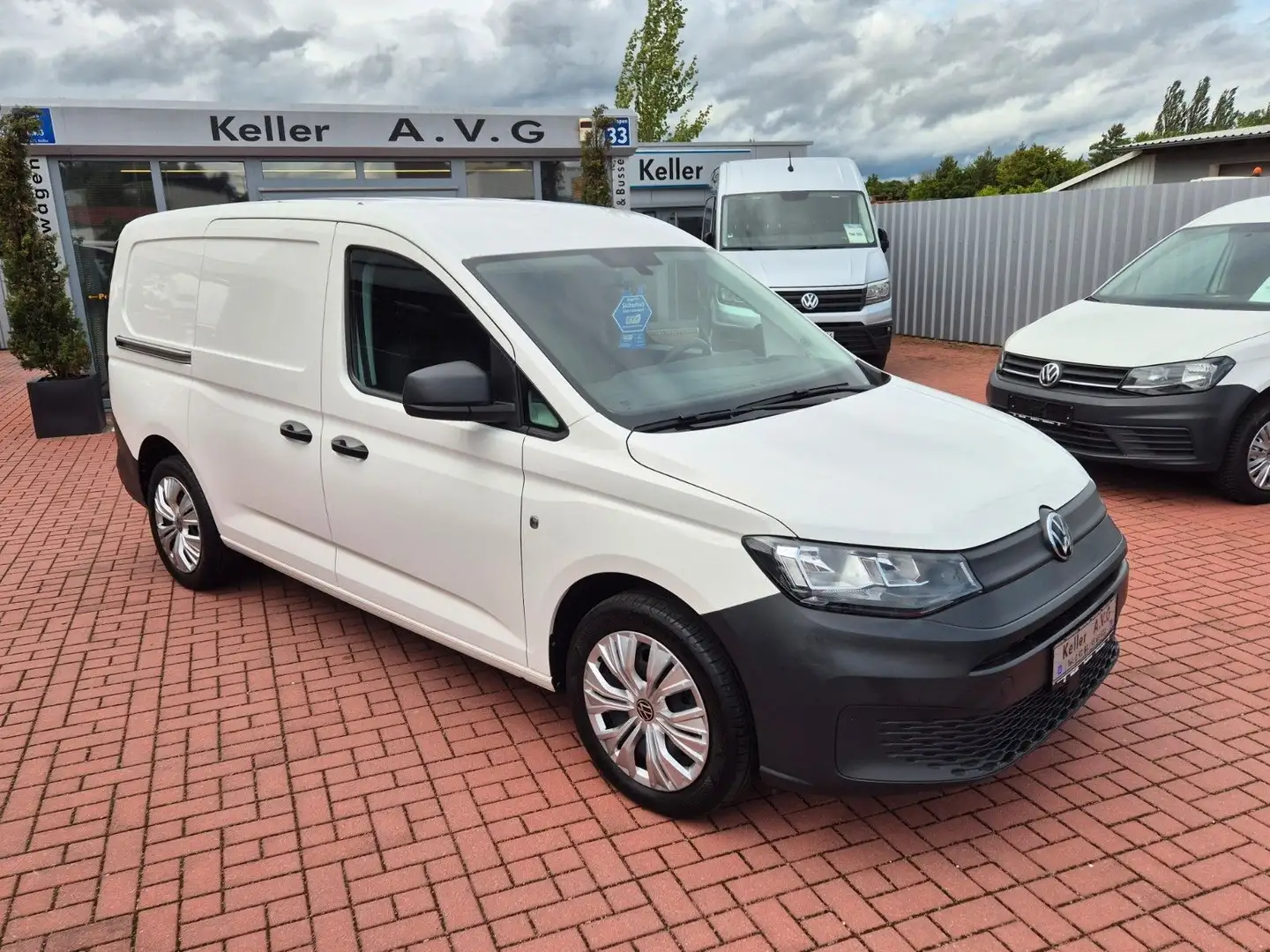 Volkswagen Caddy Cargo Maxi 2,0TDI, AHK, Parking, Klima 1Hd Blanc - 1
