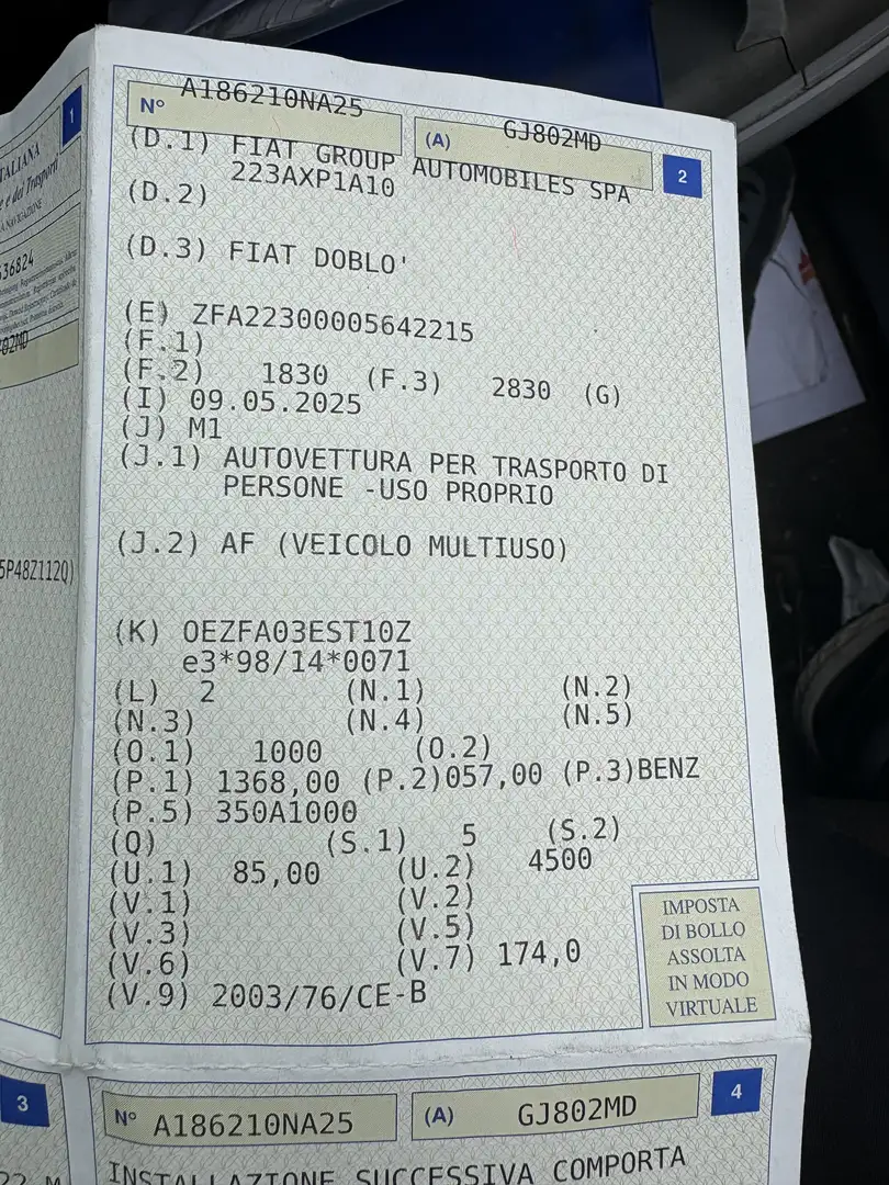 Fiat Doblo 1.4 Family GPL - 1