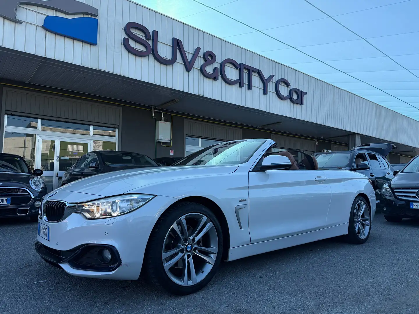 BMW 420 Serie 4  420d Cabrio Sport 190cv auto Bianco - 1