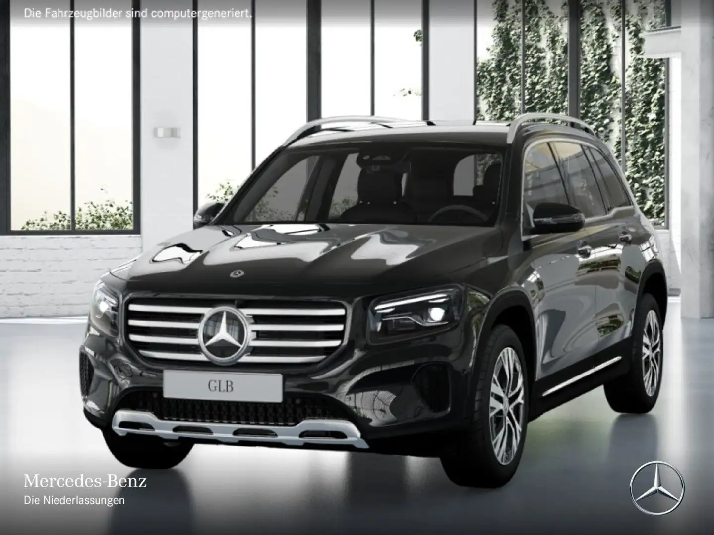 Mercedes-Benz GLB 200 PROGRESSIVE+360°+AHK+MULTIBEAM+TOTW+7G Schwarz - 2
