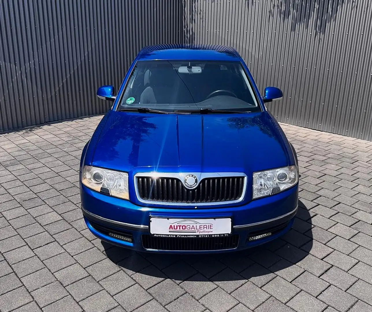 Skoda Superb Exclusive, Klima LPG Tempomat AHK Kék - 2