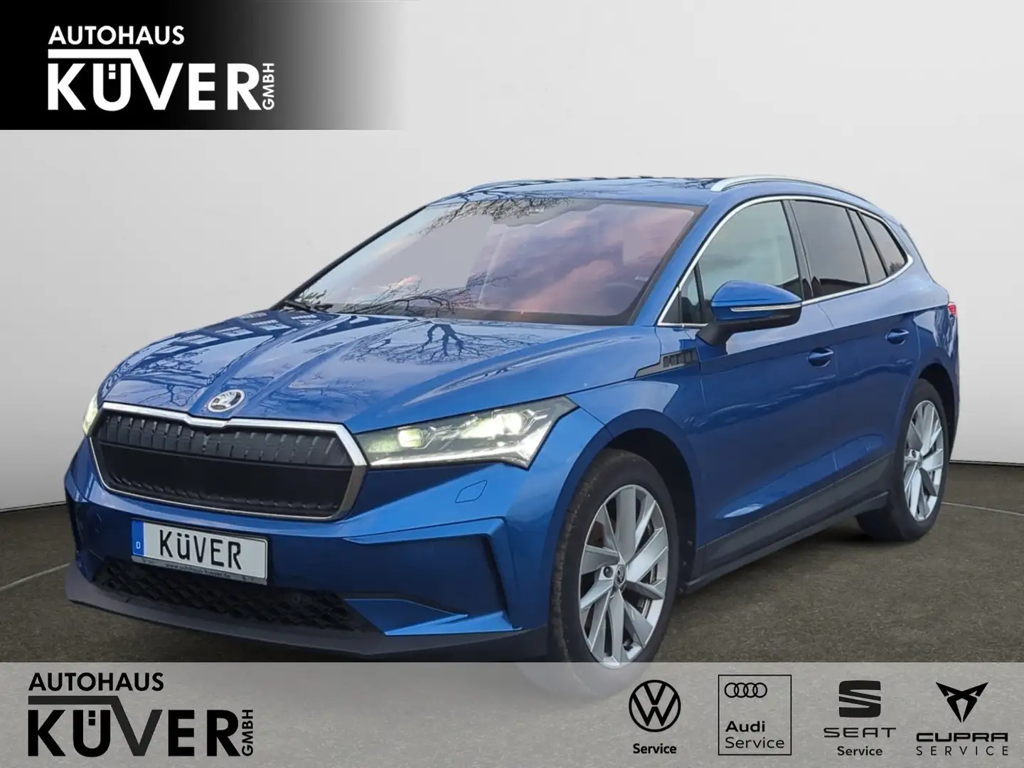 Skoda Enyaq iV 60 MATRIX*ACC*NAVI*LED*PDC*WPUMPE*SHZ Blau - 1