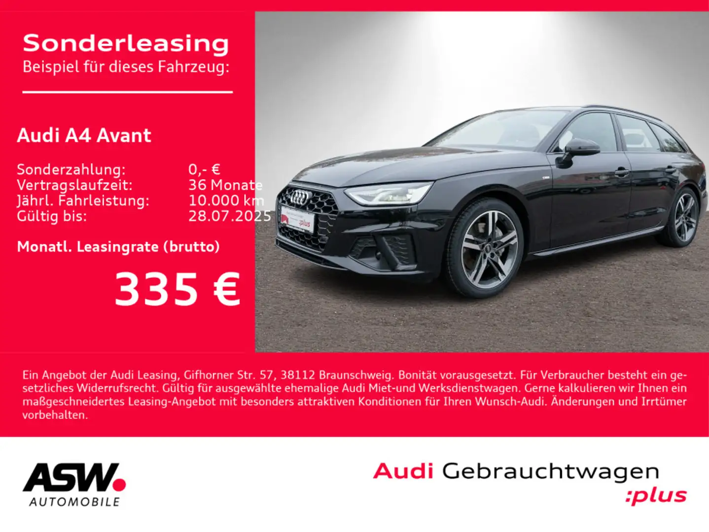 Audi A4 S line 40TDI quattro Nav LED RFK ACC VC Schwarz - 1
