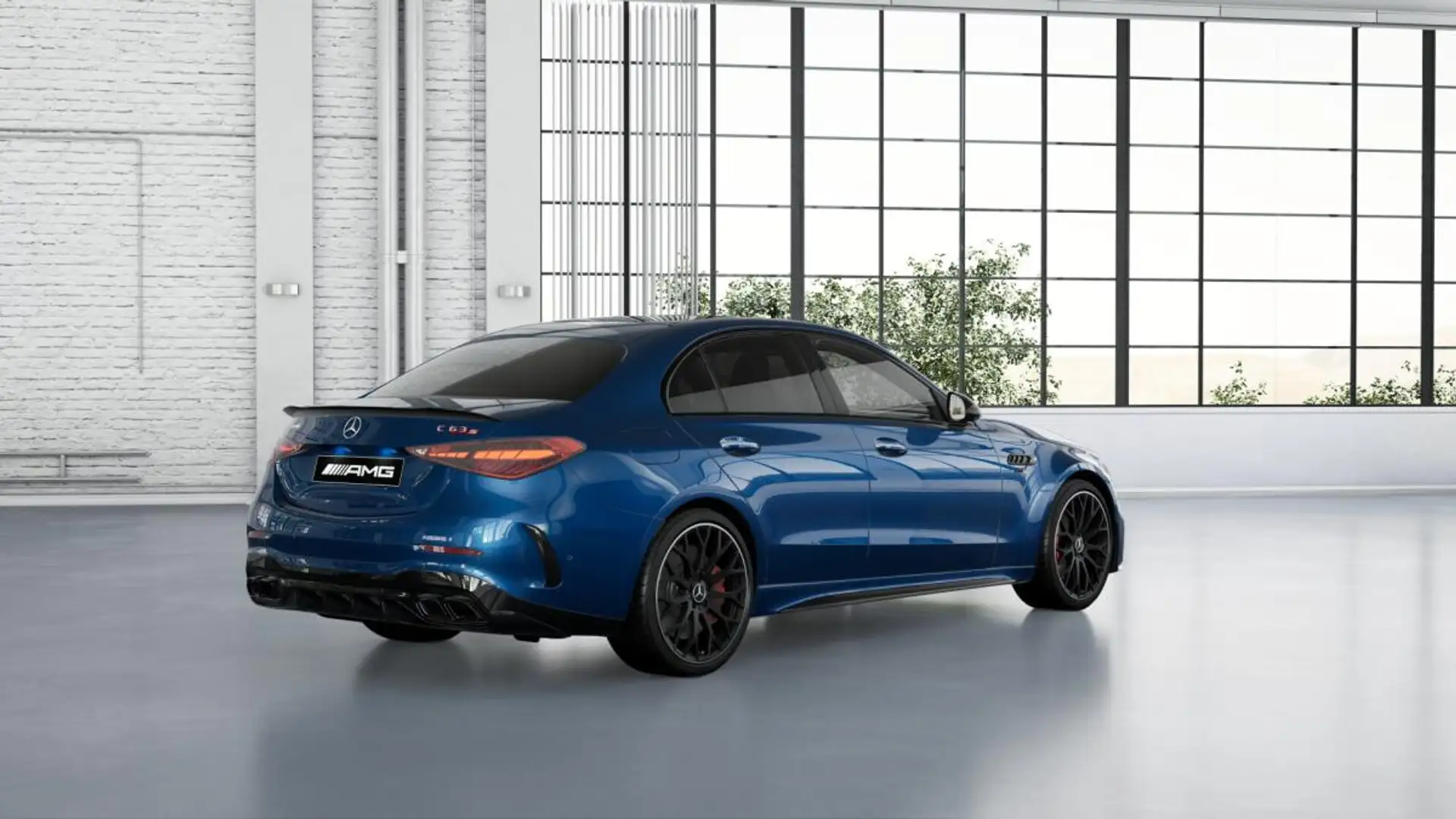 Mercedes-Benz C 63 AMG SE Performance / Drivers Package / Hinterachslenku Blau - 1