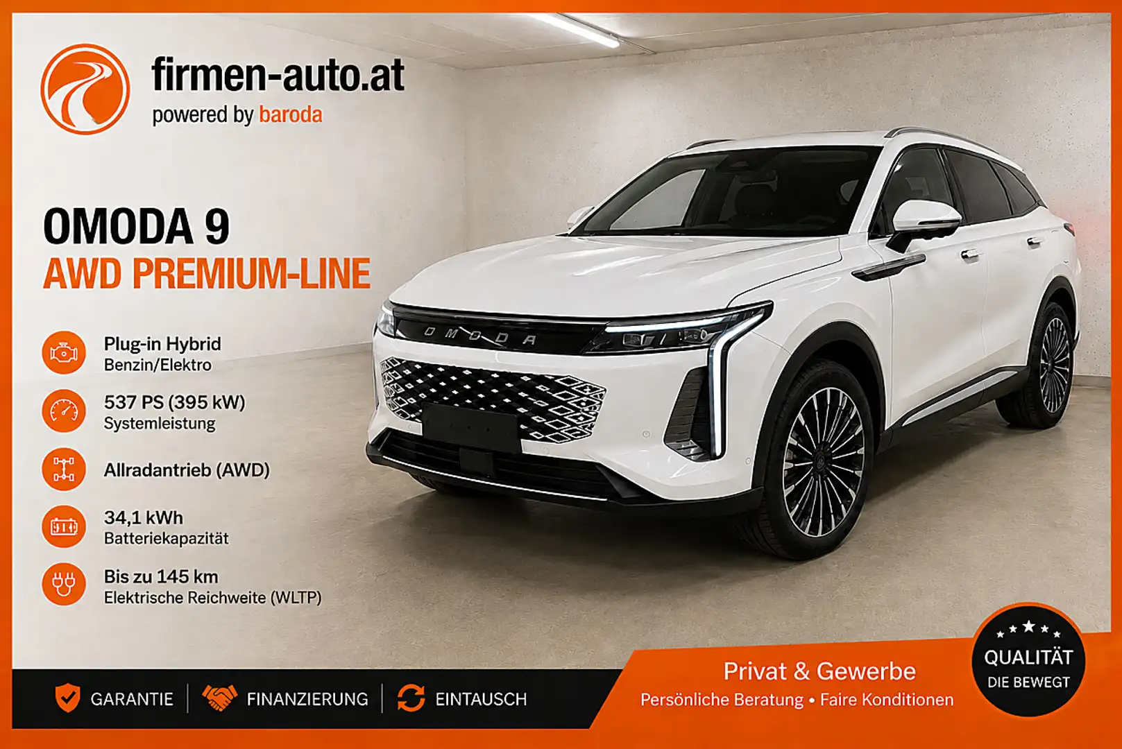 Omoda 9 PLUG-IN HYBRID SHS Aut. PREMIUM-Line AWD Weiß - 1