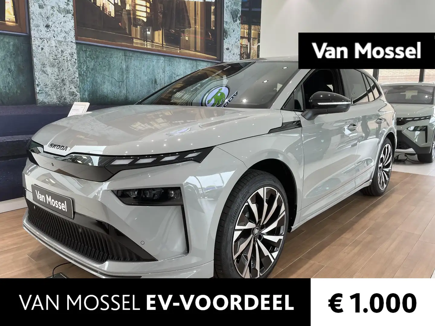 Skoda Enyaq 60 Sportline 204 PK | Automaat | Matrix LED Koplam Grijs - 1