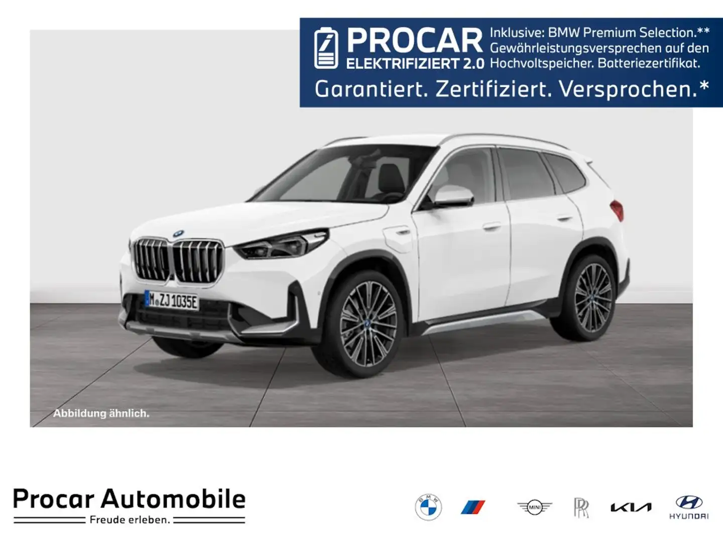 BMW X1 xDrive30e xLine Aut Nav HuD LED AHK Komfzg Weiß - 1