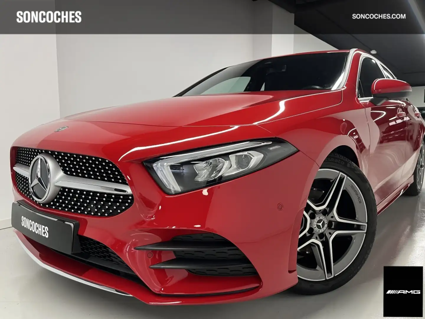 Mercedes-Benz A 180 180d 7G-DCT Rojo - 1
