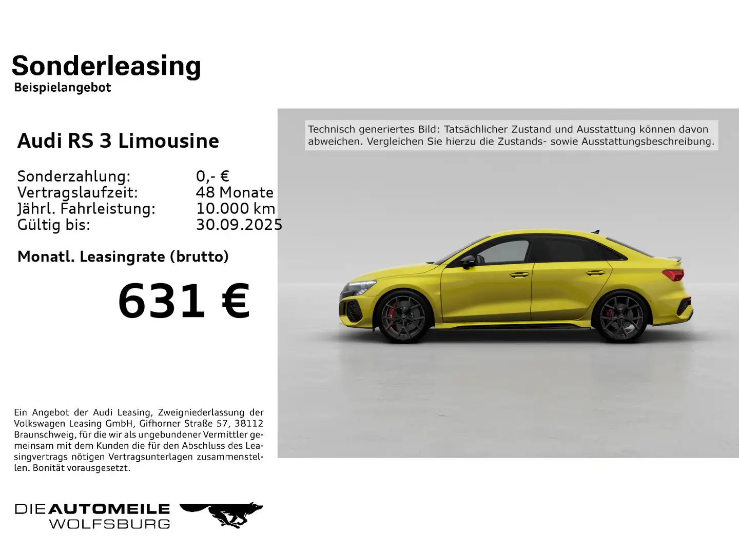 Audi RS3 2.5 TFSI quattro S tronic HeadUp/ Gelb - 2