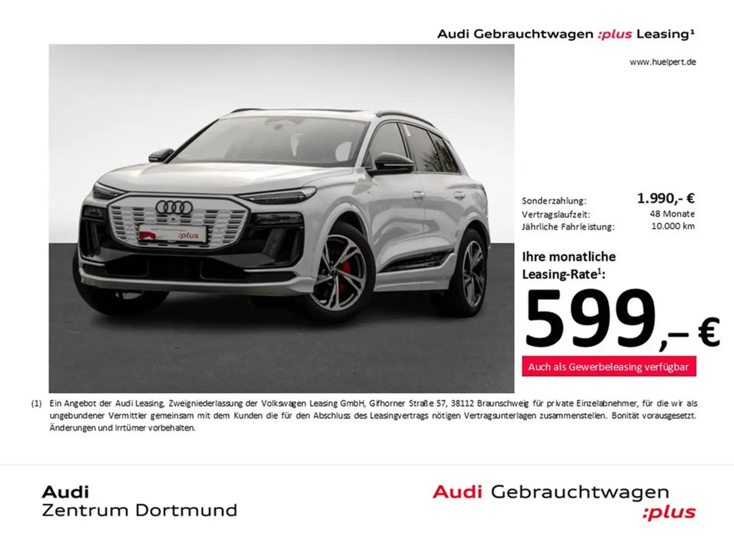 Audi Q6 e-tron performance S LINE PANO AHK 360CAM 20Z Weiß - 1