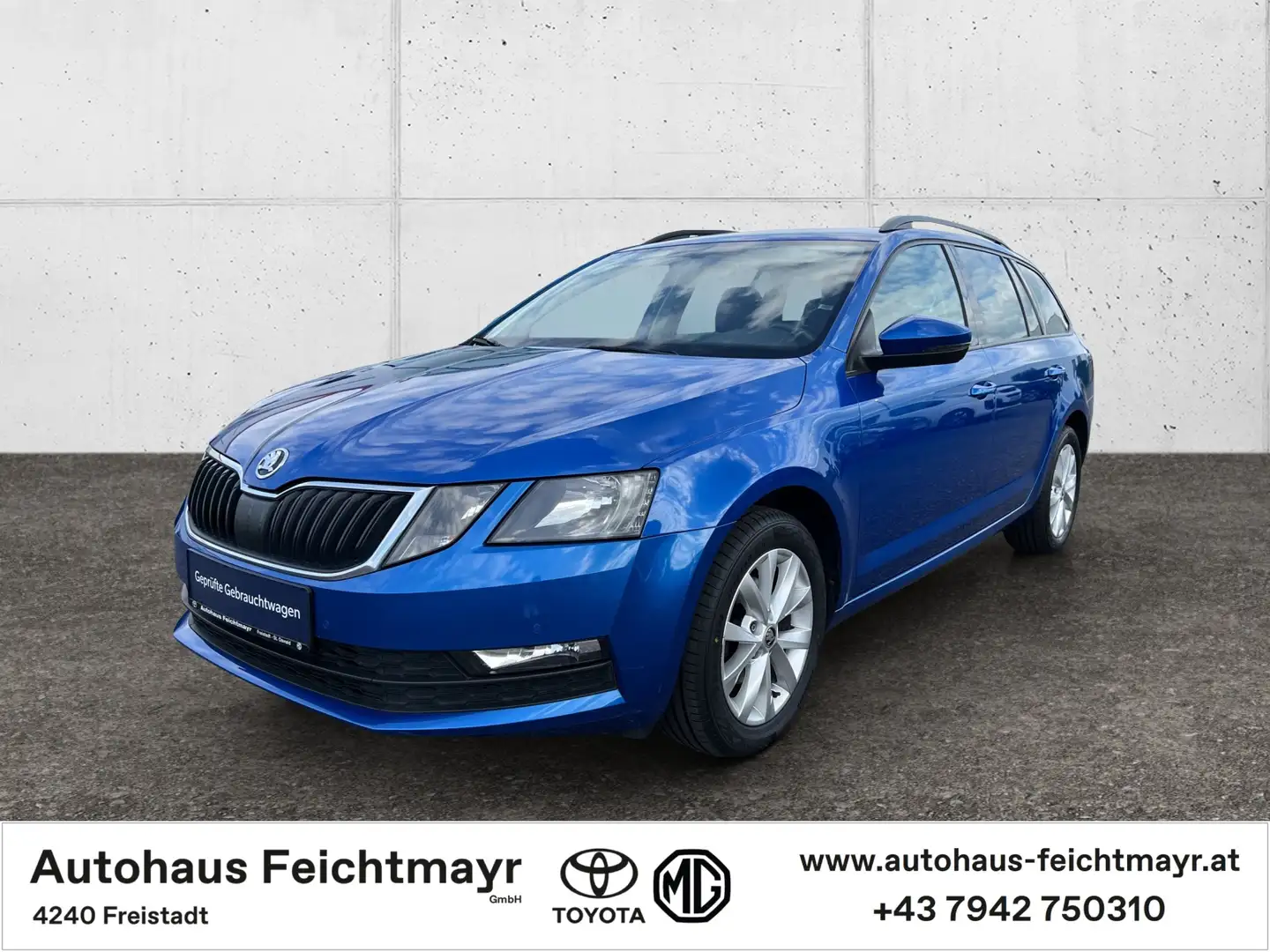 Skoda Octavia Kombi Ambition Limited DSG 1,6 TDI 5t. Blau - 1