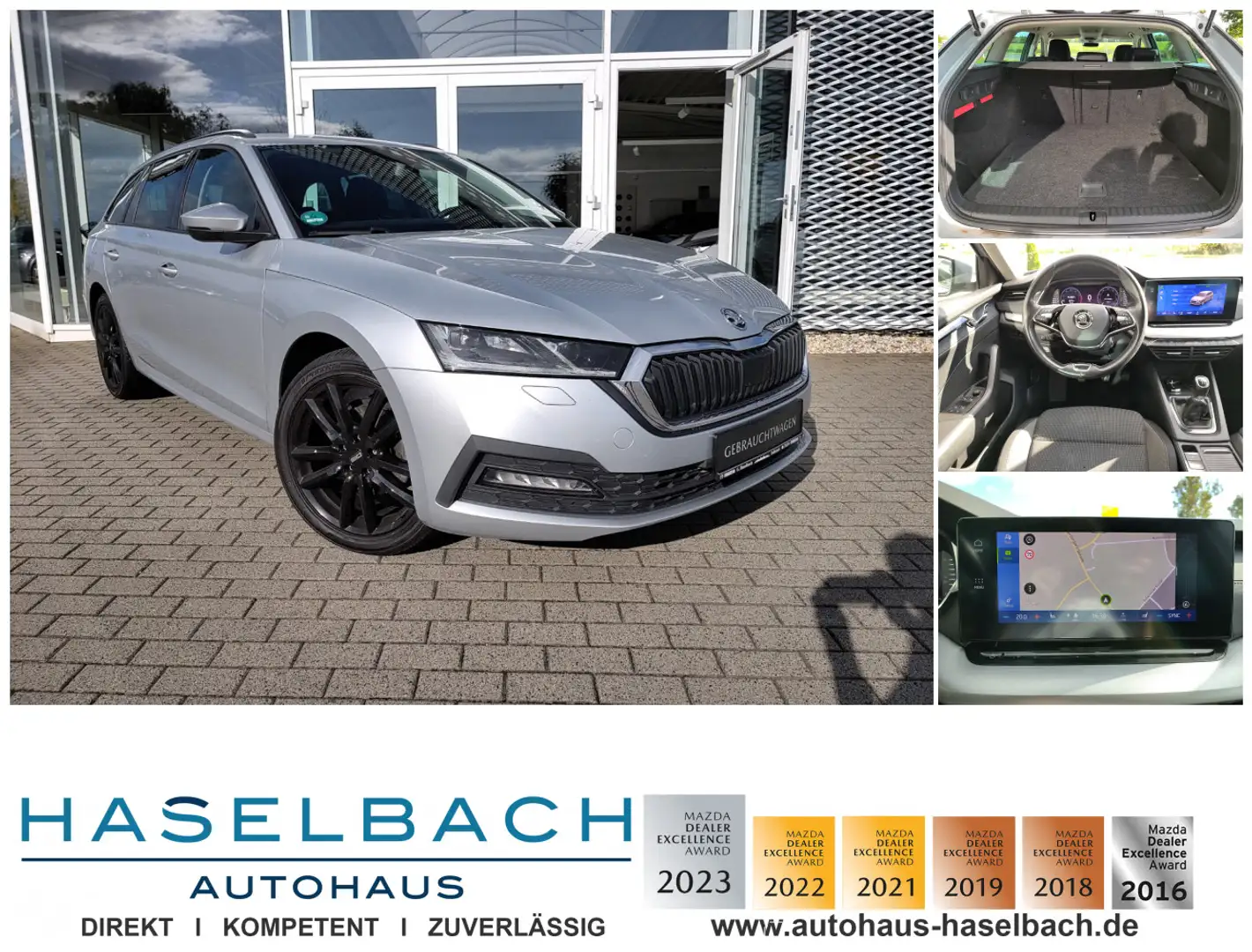 Skoda Octavia Combi Ambition LED ACC Kessy Sitzheizg Klimaaut Am Silber - 1