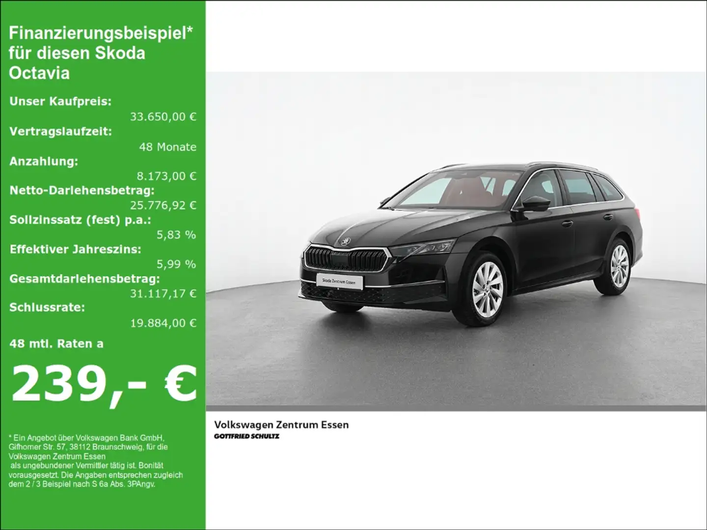 Skoda Octavia Combi Selection eTSI DSG LED R-Kamera D-Cockpit PD Schwarz - 1