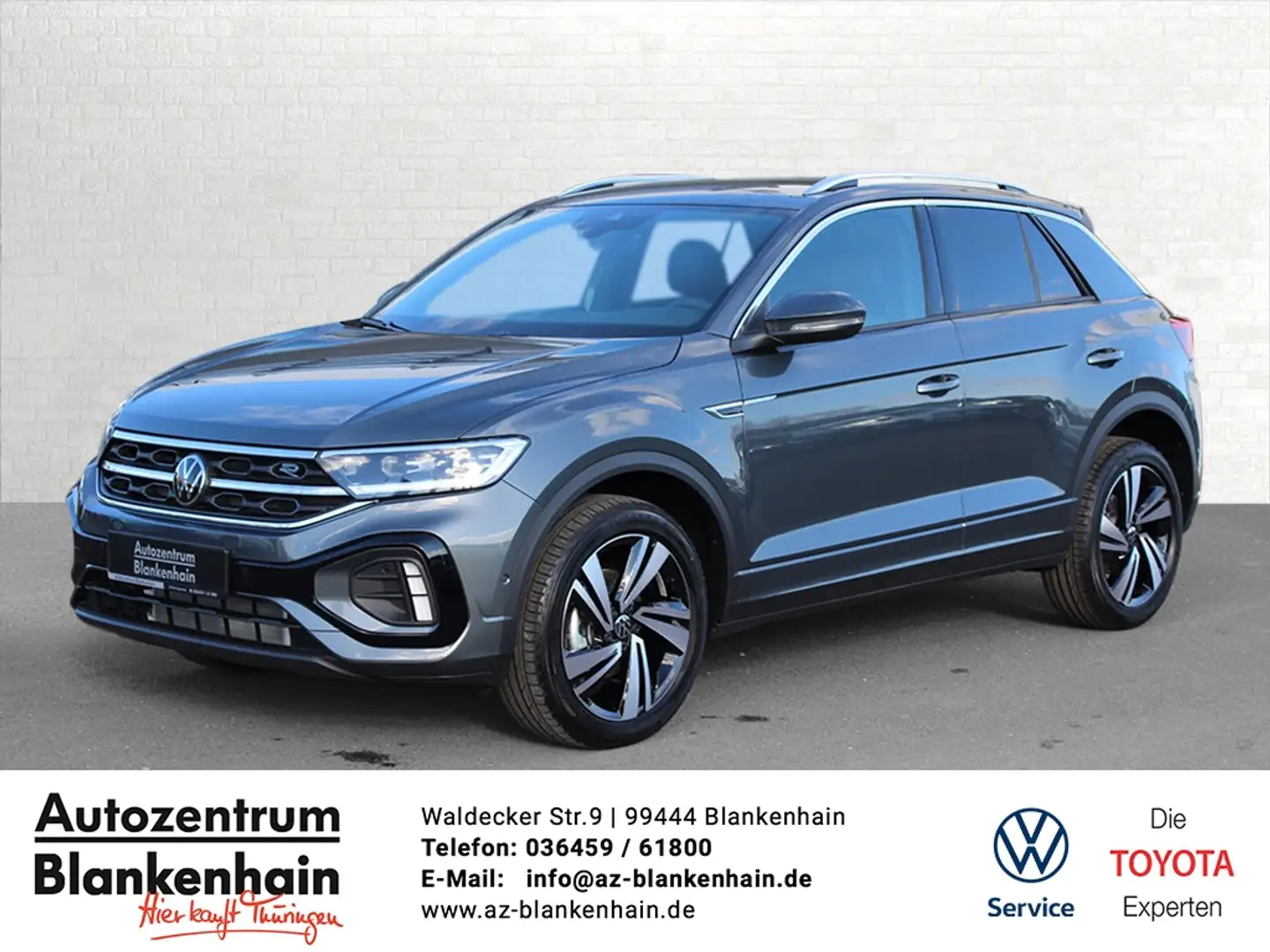Volkswagen T-Roc 1,5 TSI R-Line LED-Plus*Kamera*ACC*App-Connect Gris - 1