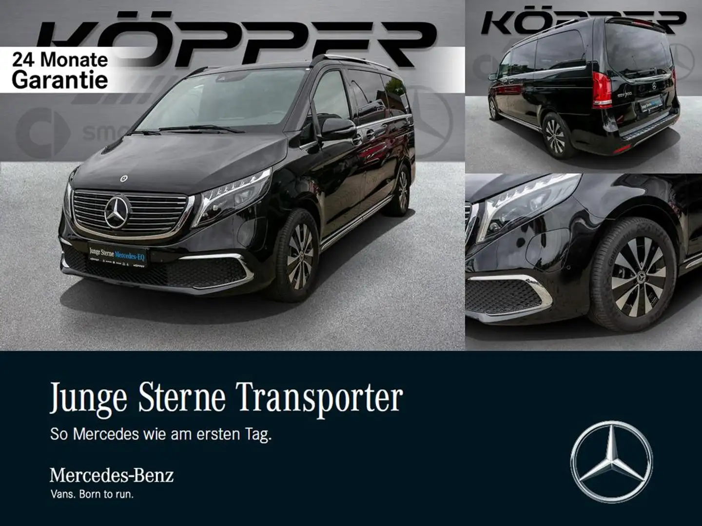 Mercedes-Benz EQV 300 AVANTGARDE L 7-Sitz. Leder Pano Distron. Чорний - 1