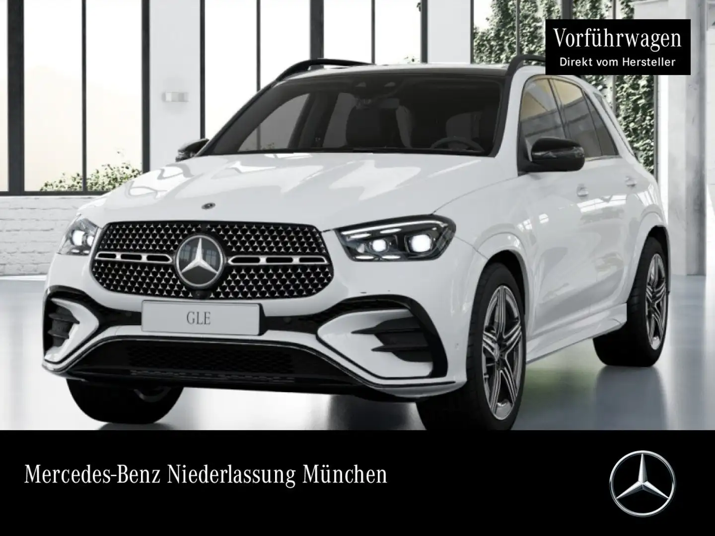 Mercedes-Benz GLE 450 4M AMG+NIGHT+PANO+360+AHK+MULTIBEAM+HUD+9G Weiß - 1